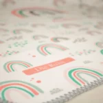 زیرانداز تعویض ضد آب دی روحه Die Ruhe طرح رنگین کمان رنگ صورتی