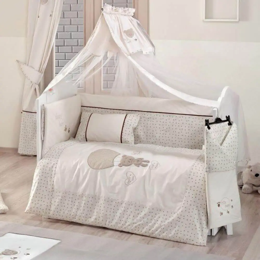 سرویس روتختی 9 تکه نوزاد کیدبو Kidboo مدل Cute Bear Beige