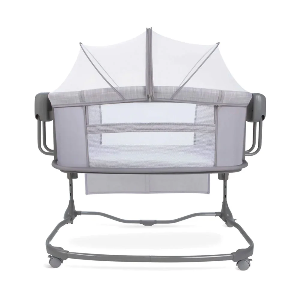 گهواره و تخت کنار مادر برقی ماستلا Mastela مدل 3in1 رنگ طوسی