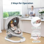 تاب و گهواره برقی کیدیلو Kidilo مدل Deluxe 4in1 رنگ طوسی