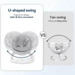 تاب و گهواره برقی کیدیلو Kidilo مدل Deluxe 4in1 رنگ طوسی