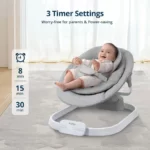 تاب و گهواره برقی کیدیلو Kidilo مدل Deluxe 4in1 رنگ طوسی