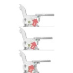 صندلی غذای کودک کیدیلو Kidilo مدل Honey رنگ طوسی