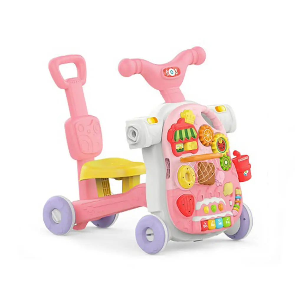 واکر کودک موزیکال 5 کاره هانگر Huanger مدل 5in1 رنگ صورتی