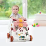 واکر کودک موزیکال 2 کاره فان ترولی Fun Trolley مدل 2in1 رنگ صورتی