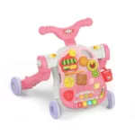 واکر کودک موزیکال 4 کاره هانگر Huanger مدل 4in1 رنگ صورتی