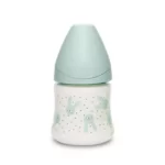 شیشه شیر سری گرد 150 میل سواوینکس Suavinex طرح خرگوش رنگ سبز