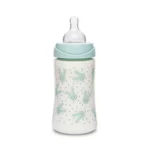 شیشه شیر سری گرد 270 میل سواوینکس Suavinex طرح خرگوش رنگ سبز