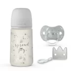 ست آغازین شیشه شیر و پستانک سواوینکس Suavinex طرح شادی