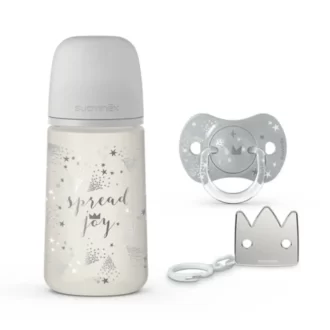 ست آغازین شیشه شیر و پستانک سواوینکس Suavinex طرح شادی