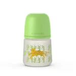 شیشه شیر سری پهن 150 میل سواوینکس Suavinex طرح حیوانات رنگ سبز