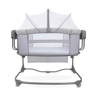 گهواره و تخت کنار مادر برقی هیپ Hipp مدل 3in1 رنگ طوسی