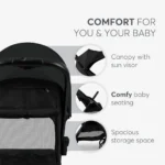 کالسکه مسافرتی اتوماتیک کیکابو Kikkaboo مدل Ciela