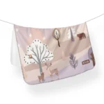 زیرانداز تعویض ضد آب سلیکاوود solika wood طرح جنگل صورتی