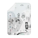 زیرانداز تعویض ضد آب سلیکاوود solika wood طرح جنگل برفی