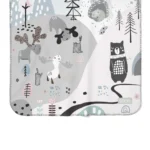 زیرانداز تعویض ضد آب سلیکاوود solika wood طرح جنگل برفی