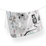 زیرانداز تعویض ضد آب سلیکاوود solika wood طرح جنگل برفی