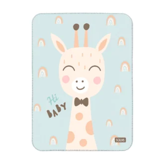 زیرانداز تعویض ضد آب سلیکاوود solika wood طرح زرافه آبی