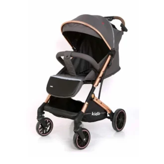 کالسکه مسافرتی کیدیلو Kidilo مدل V3 رنگ طوسی تیره