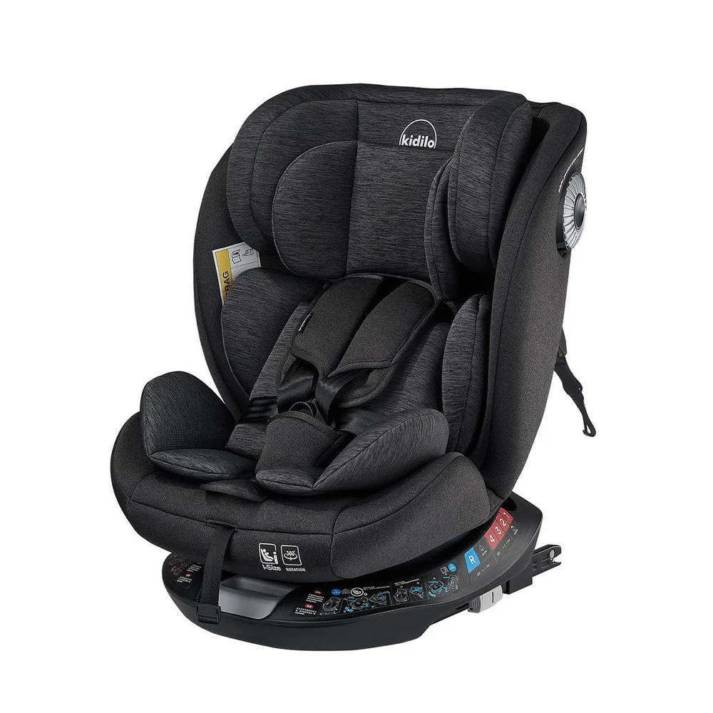 صندلی ماشین 360 درجه کیدیلو Kidilo مدل G406 رنگ مشکی