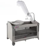 تخت و پارک نوزاد هیپ Hipp مدل T702L رنگ طوسی