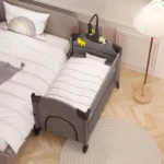 تخت و پارک نوزاد هیپ Hipp مدل T702L رنگ طوسی