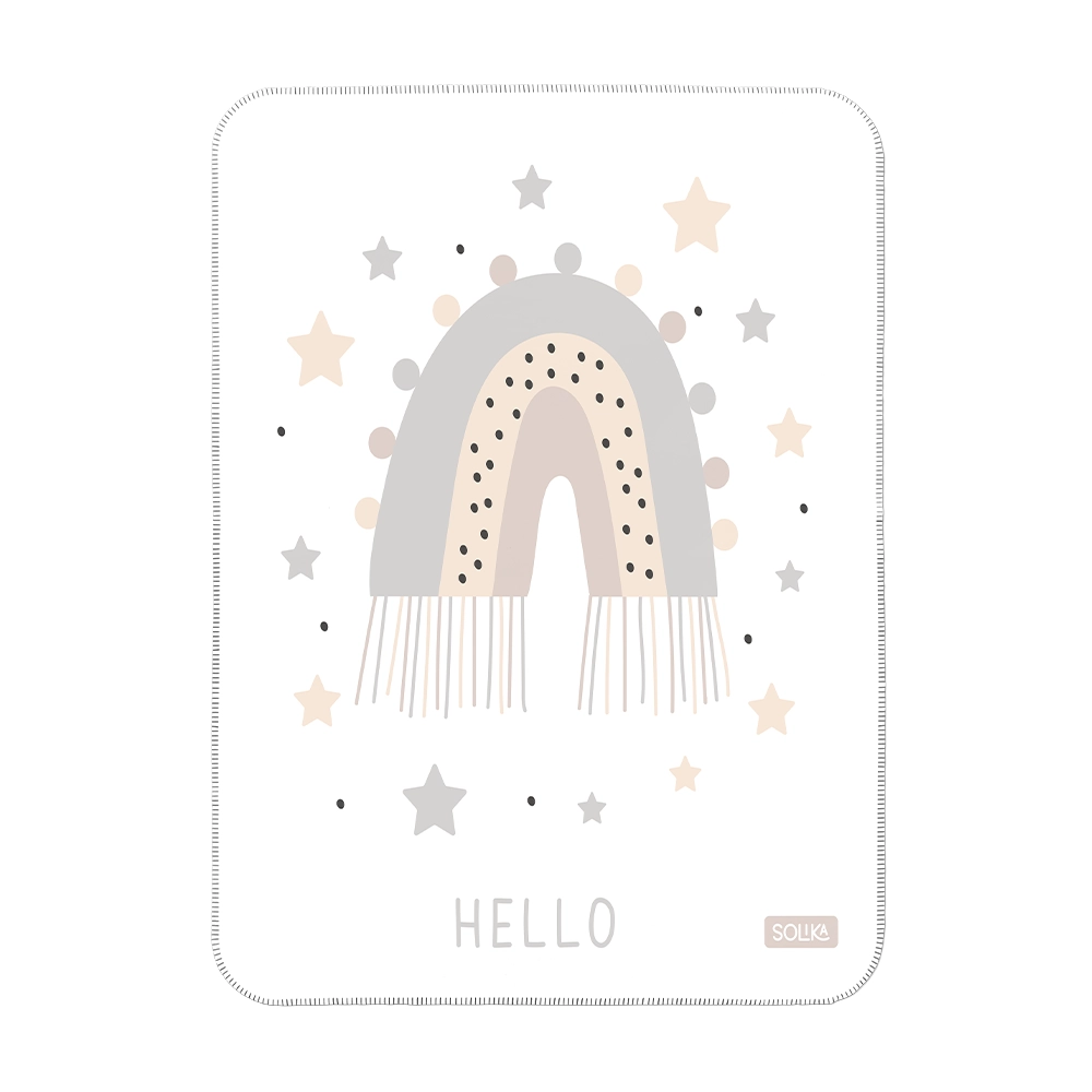 زیرانداز تعویض ضد آب سلیکاوود solika wood طرح رنگین‌کمان آسمان