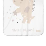 زیرانداز تعویض ضد آب سلیکاوود solika wood طرح دایناسور کرم