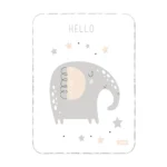 زیرانداز تعویض ضد آب سلیکاوود solika wood طرح فیل مهربان