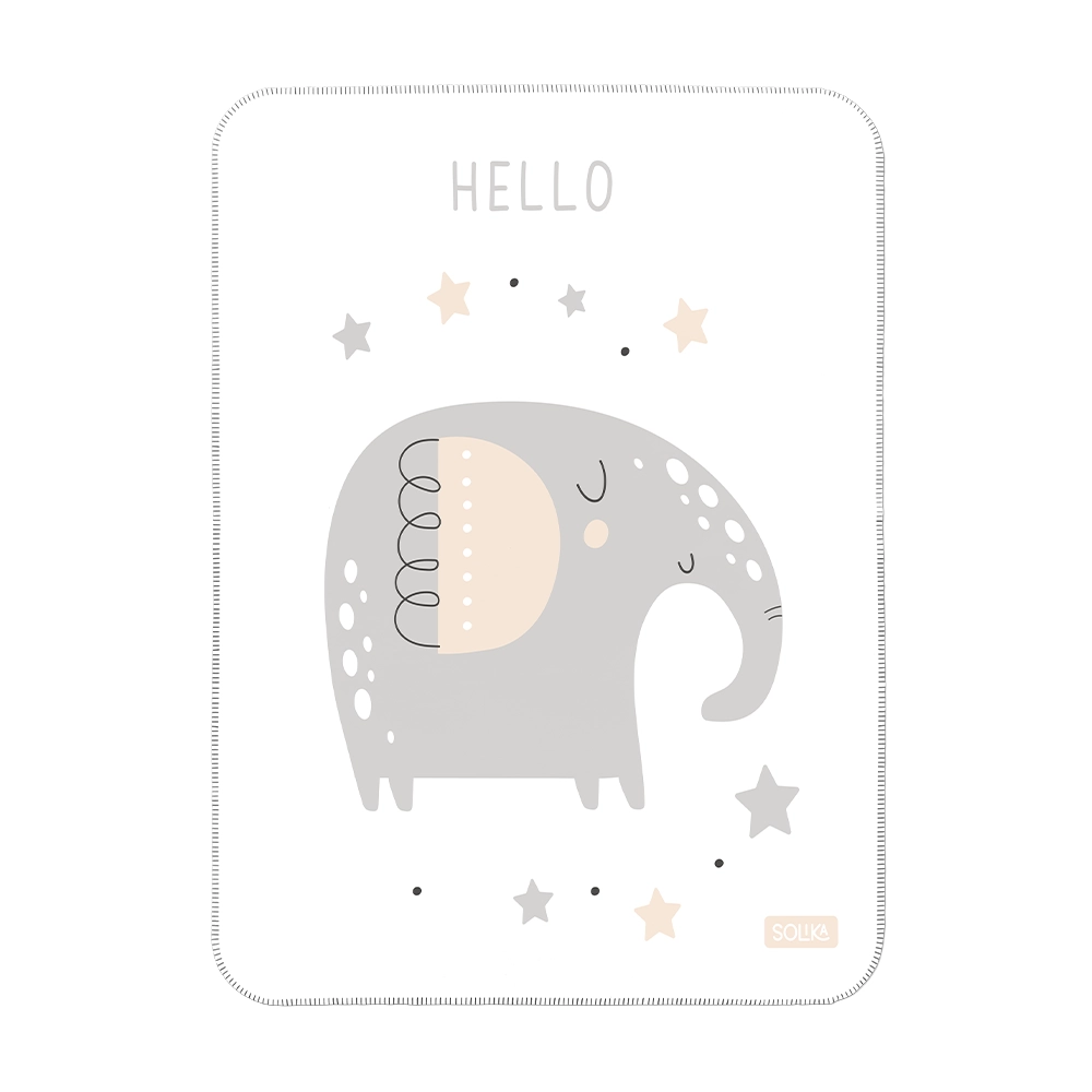 زیرانداز تعویض ضد آب سلیکاوود solika wood طرح فیل مهربان