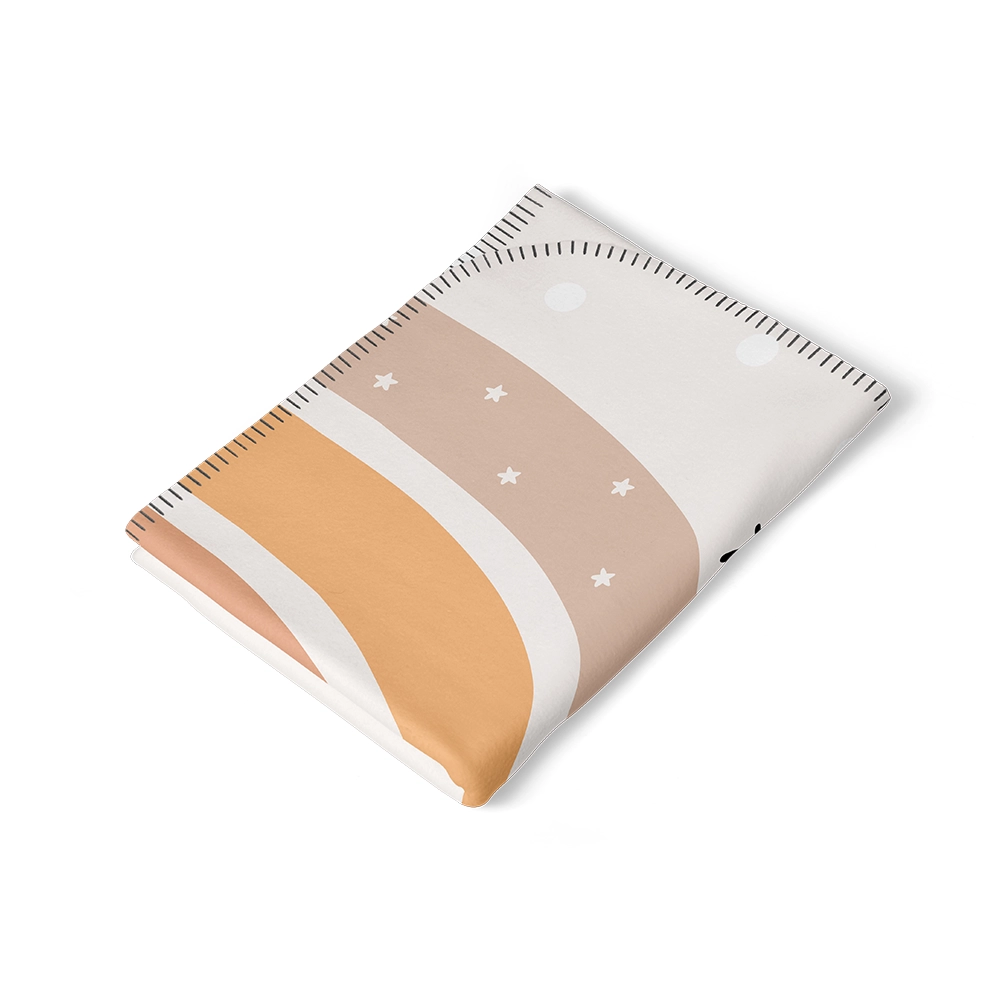 زیرانداز تعویض ضد آب سلیکاوود solika wood طرح ابر رنگین‌کمان