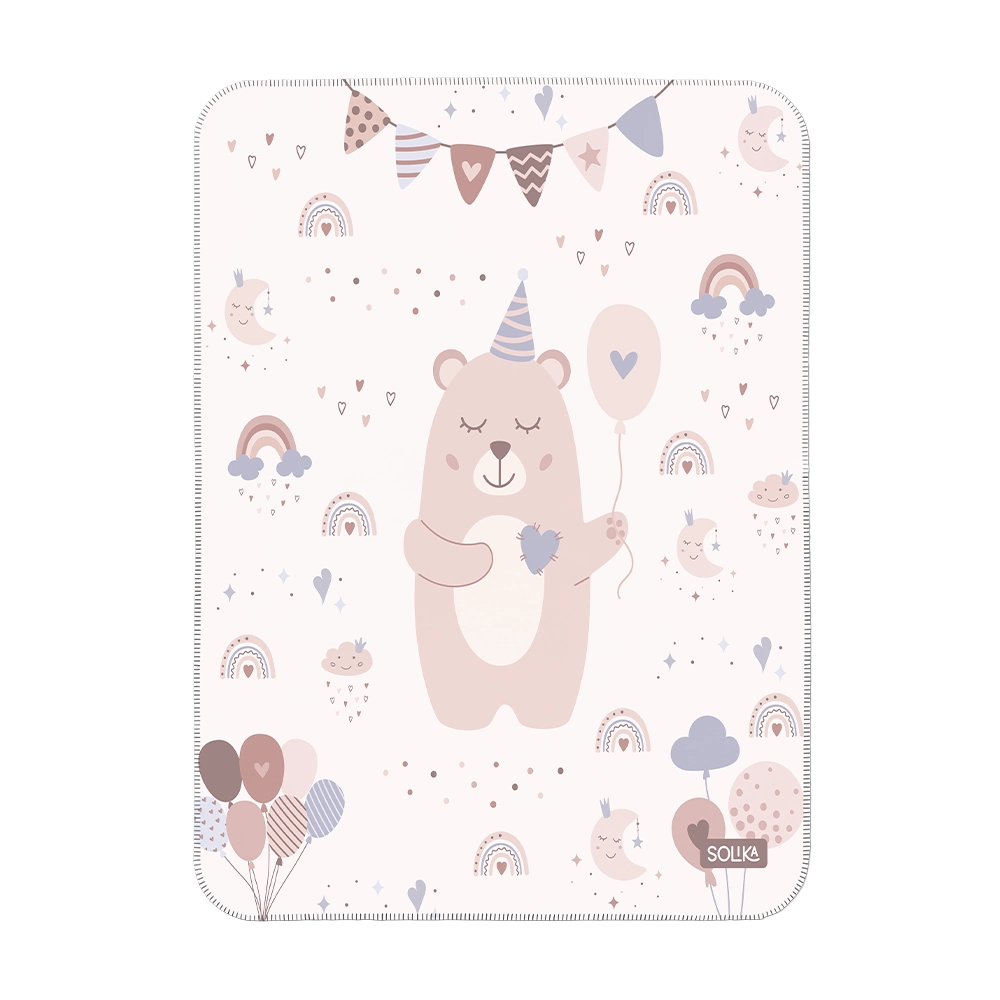 زیرانداز تعویض ضد آب سلیکاوود solika wood طرح تولد تدی