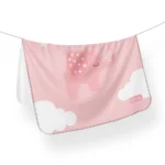 زیرانداز تعویض ضد آب سلیکاوود solika wood طرح آسمان فیل صورتی