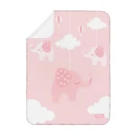 زیرانداز تعویض ضد آب سلیکاوود solika wood طرح آسمان فیل صورتی