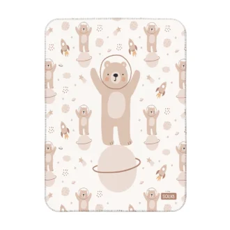 زیرانداز تعویض ضد آب سلیکاوود solika wood طرح تدی فضانورد