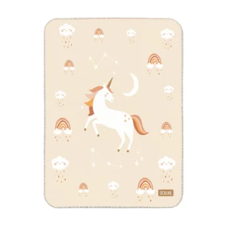 زیرانداز تعویض ضد آب سلیکاوود solika wood طرح اسب تک‌شاخ