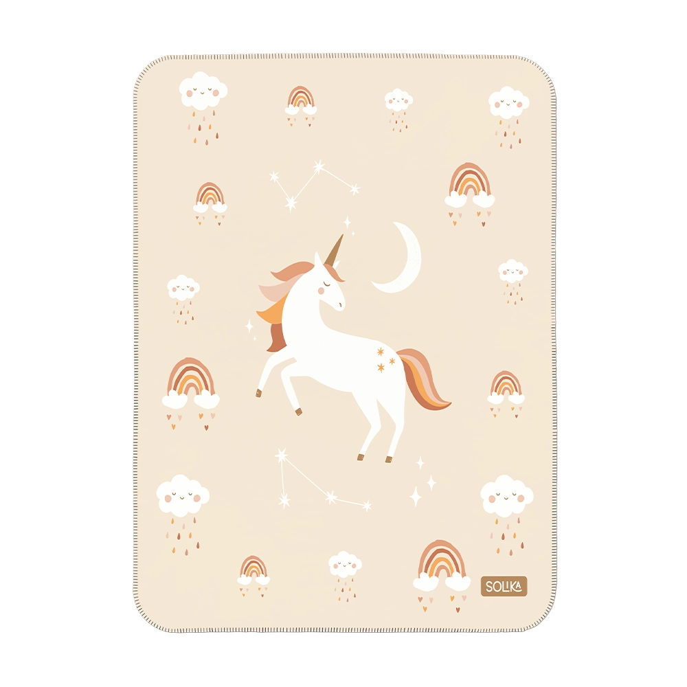 زیرانداز تعویض ضد آب سلیکاوود solika wood طرح اسب تک‌شاخ