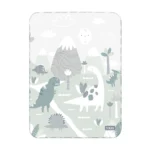 زیرانداز تعویض ضد آب سلیکاوود solika wood طرح دایناسور سبز