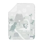 زیرانداز تعویض ضد آب سلیکاوود solika wood طرح دایناسور سبز