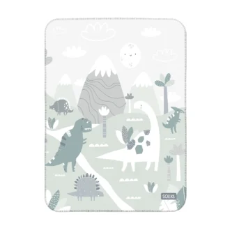 زیرانداز تعویض ضد آب سلیکاوود solika wood طرح دایناسور سبز