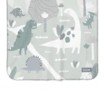 زیرانداز تعویض ضد آب سلیکاوود solika wood طرح دایناسور سبز