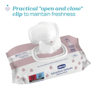 دستمال مرطوب درب دار چیکو Chicco بسته 72 عددی