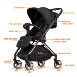 کالسکه رو به مادر شو ادکس Adex با چرخ اتوماتیک