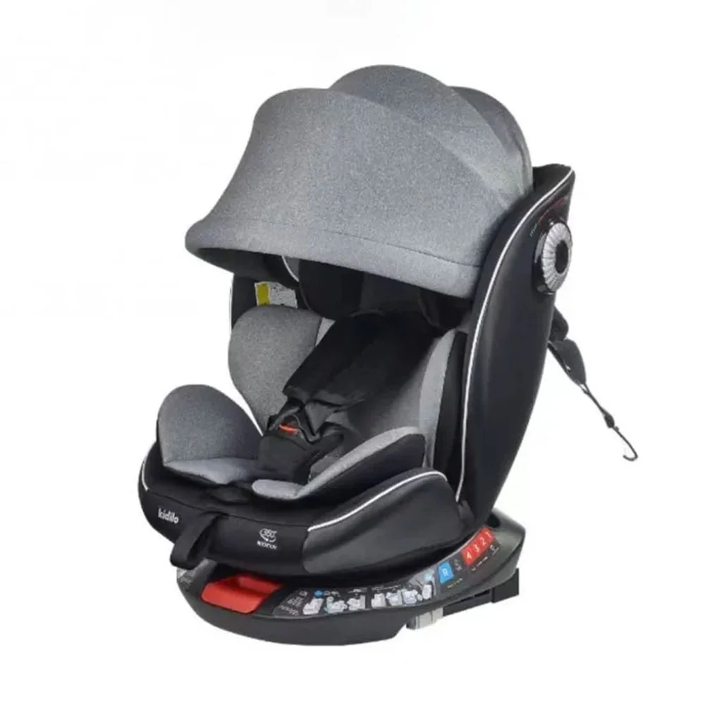 صندلی ماشین 360 درجه کیدیلو Kidilo مدل G406B رنگ طوسی