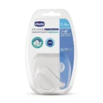 پستانک ارتودنسی سیلیکونی 0 تا 6 ماه چیکو Chicco رنگ سفید