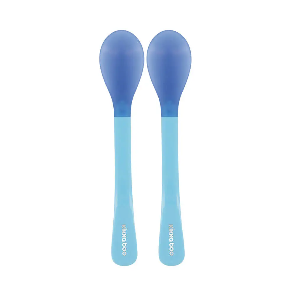 قاشق حرارتی کیکابو Kikkaboo بسته 2 عددی رنگ آبی