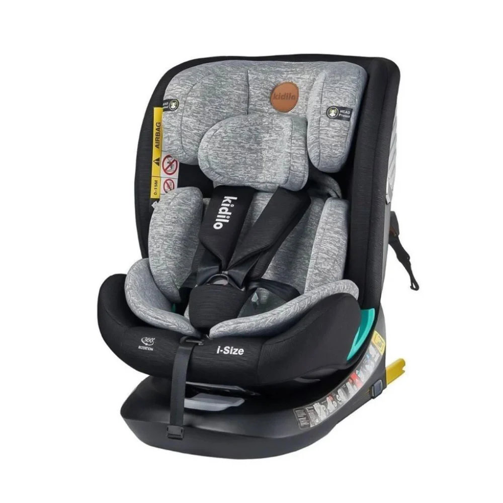 صندلی ماشین 360 درجه کیدیلو Kidilo مدل G509 رنگ طوسی