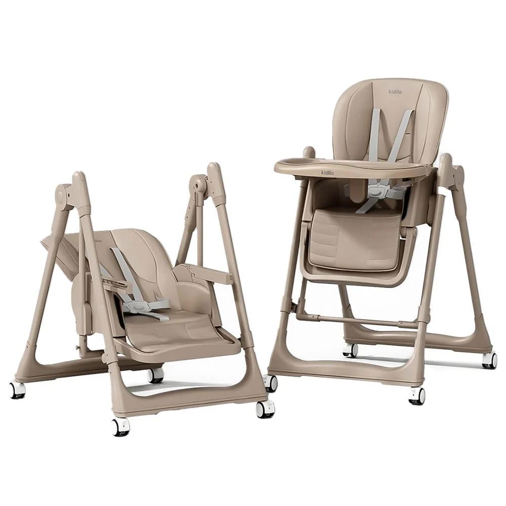صندلی غذای تاب شو کودک کیدیلو Kidilo مدل 8166 رنگ کرم