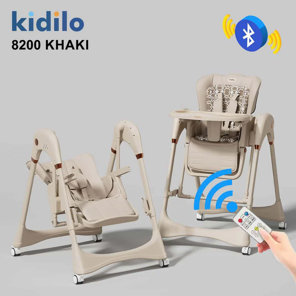 صندلی غذای تاب شو برقی کیدیلو Kidilo مدل 8200 رنگ کرم