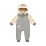 سرهمی تدی دو رنگ مامی لند Mamiland مدل Mocka رنگ طوسی روشن